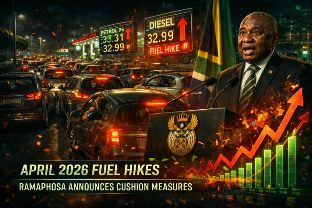 April 2026 fuel price hikes South Africa