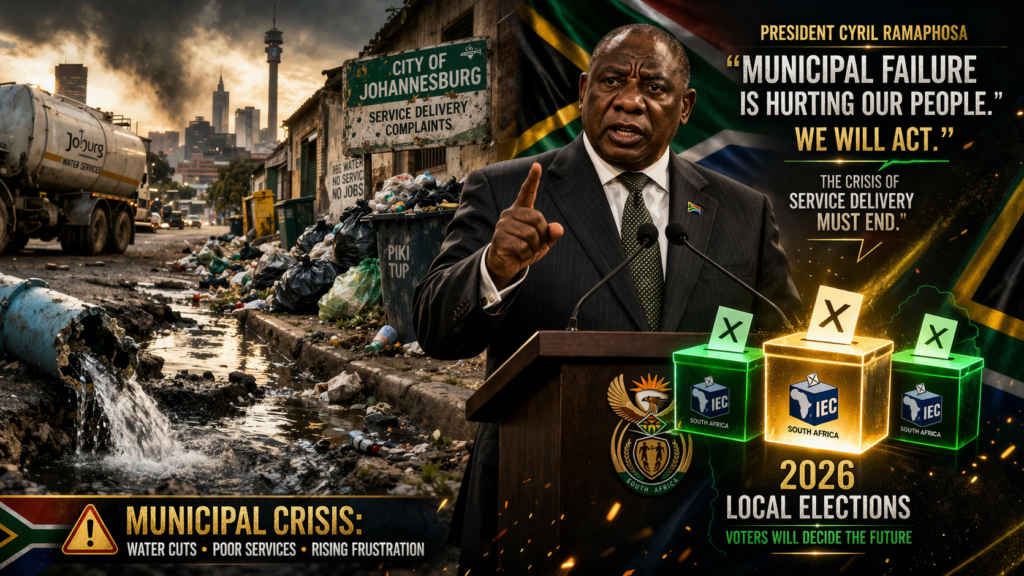 2026 local elections South Africa municipal crisis